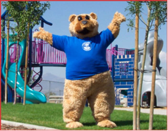 Photo of the Recreation Mascot Bubba the Bear