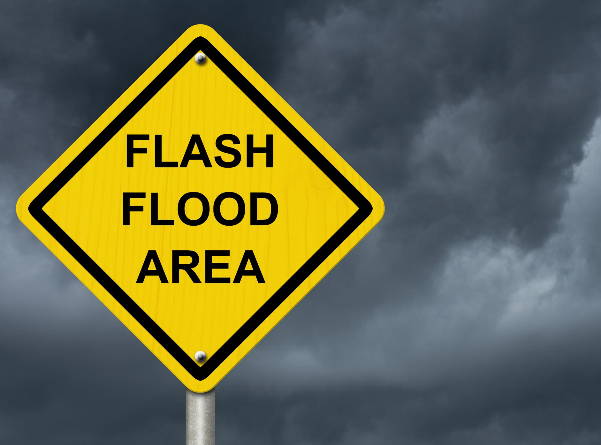 Flash Flood Area Sign