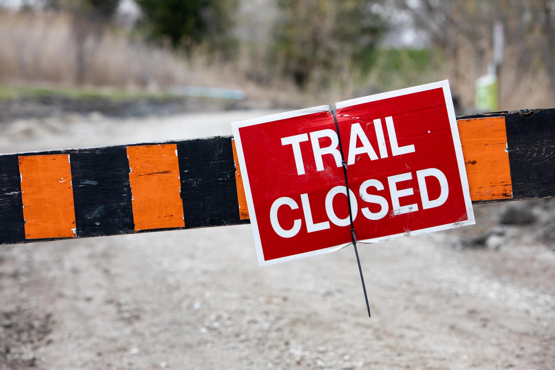 Trail Closed Sign