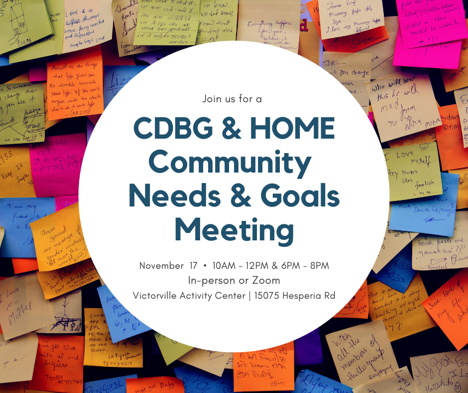 CDBG & HOME Meeting