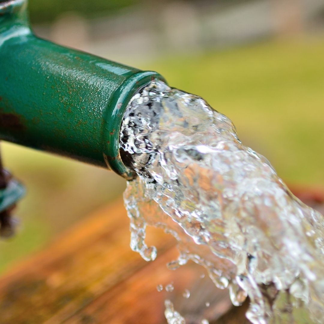 Water Flowing From Pipe