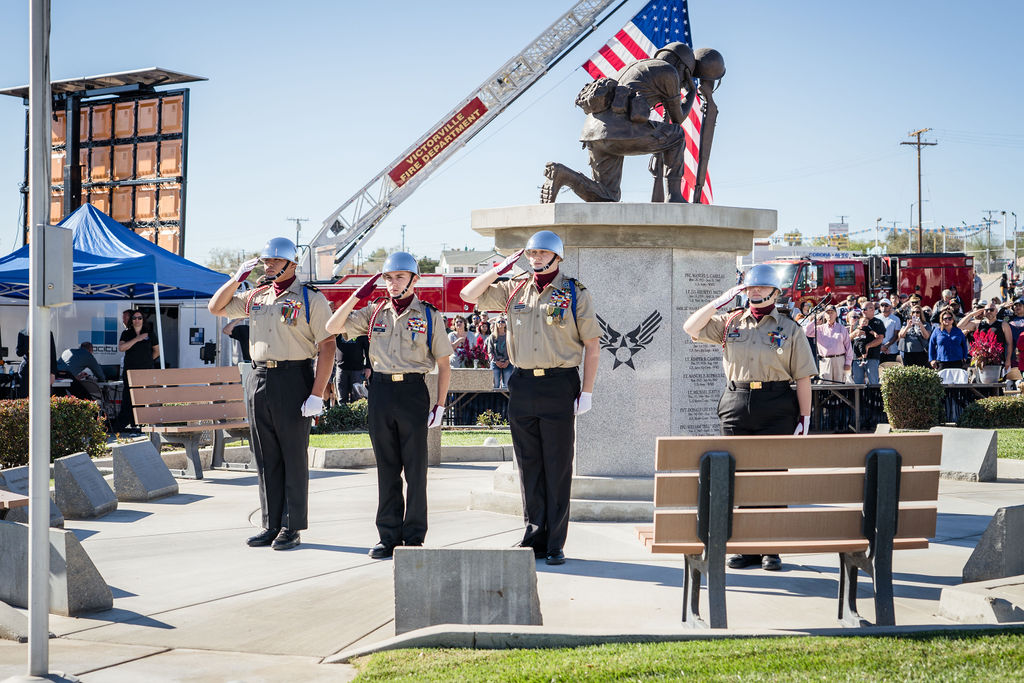 Cadets at Veterans Day Celebration