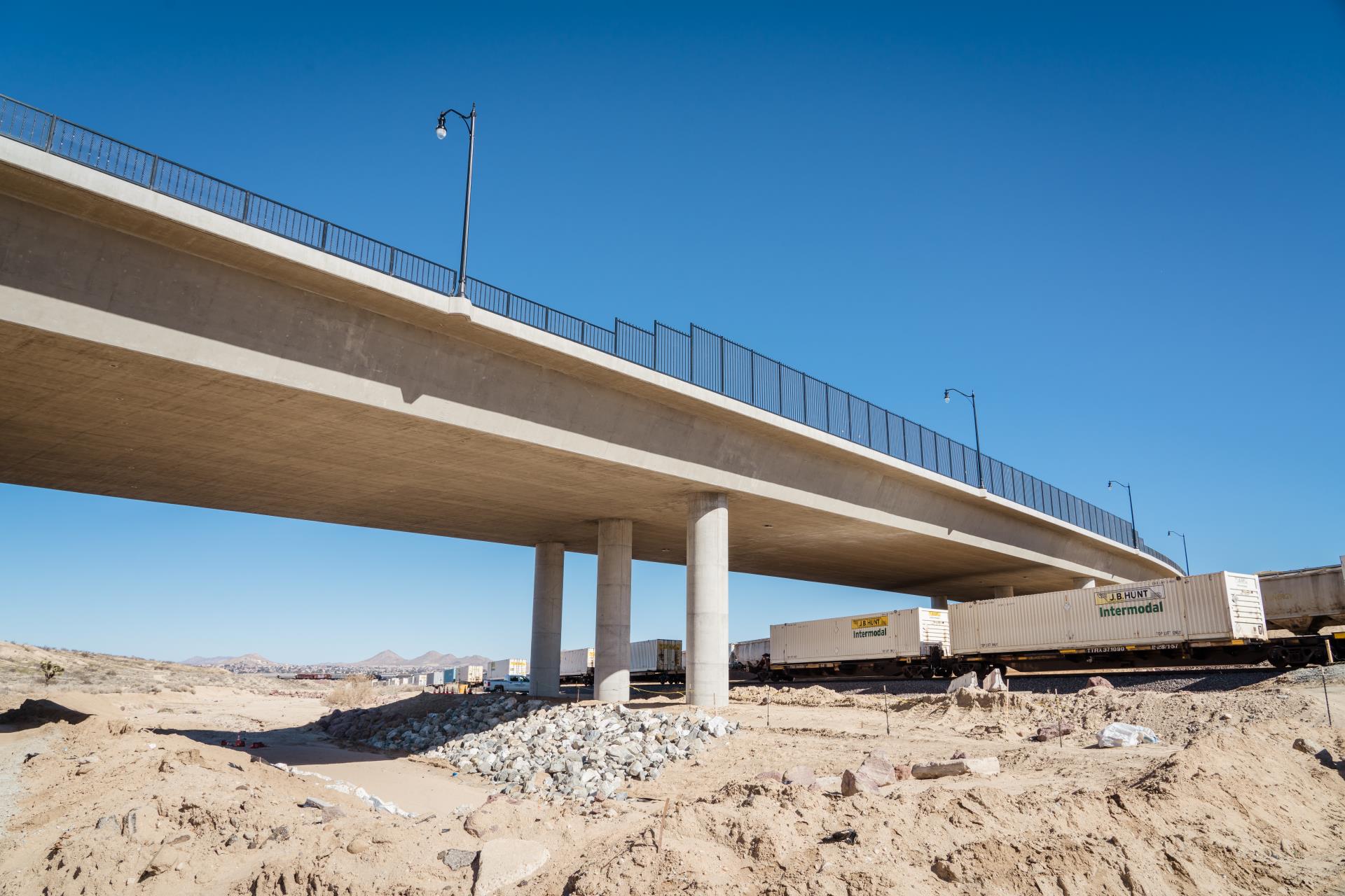 Completed Bridge in daylight